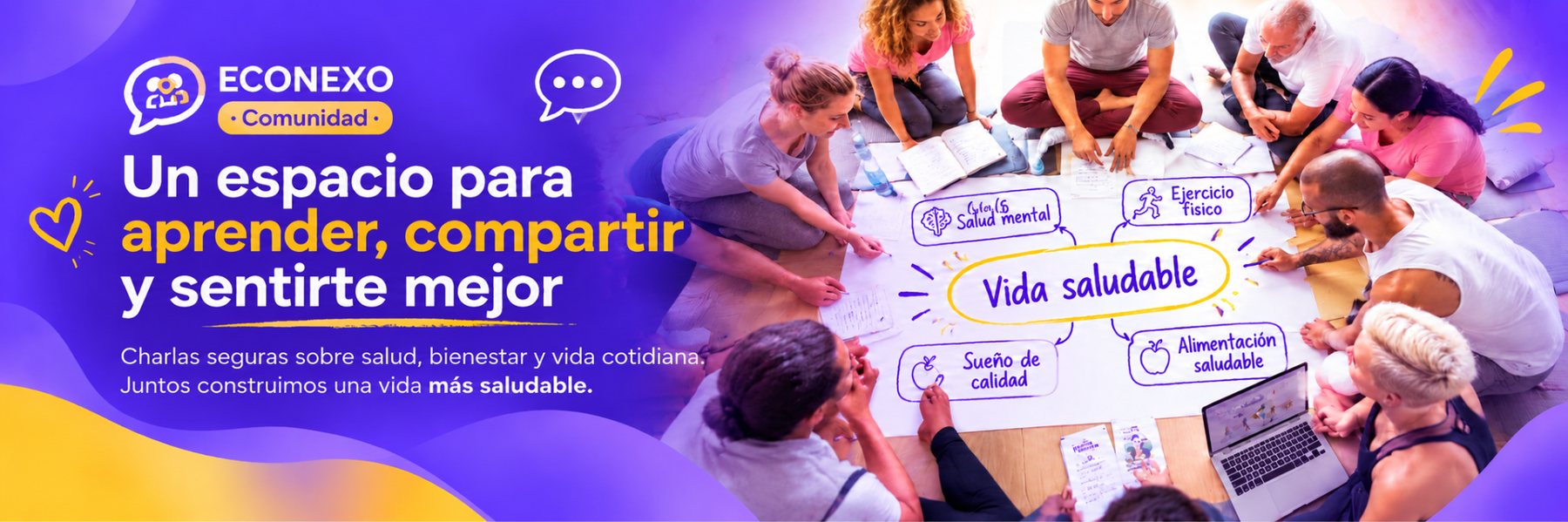 Econexo Comunidad — Un espacio para aprender, compartir y sentirte mejor
